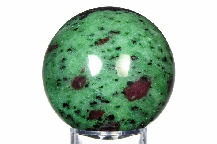 Polished Ruby Zoisite Sphere - Tanzania #315120